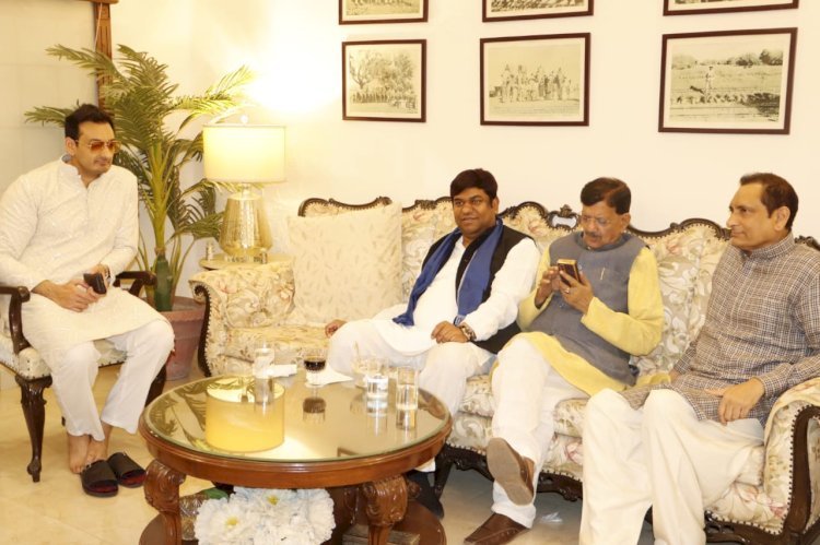 ईद की मुबारकबाद देने मुकेश साहनी पहुंचे महबूब अली कैसर के घर , कह दी बड़ी बात..