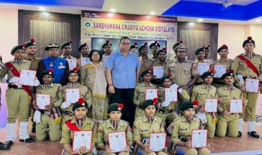 ‘शान्ति-स्मृति‘ सम्भावना आवासीय उच्च विद्यालय में एनसीसी का प्रमाण-पत्र हुआ वितरण...