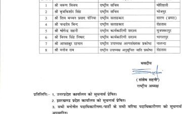 वीआईपी ने ब्रजकिशोर, वरुण विजय को बनाया राष्ट्रीय सचिव,   रितुराज पांडेय को बिहार प्रदेश उपाध्यक्ष....क्या है रणनीति ?