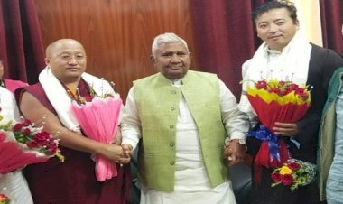 उप सभापति, विधान परिषद् से मिला तिब्‍बती संसद के सदस्‍यों का प्रतिनिधिमंडल...