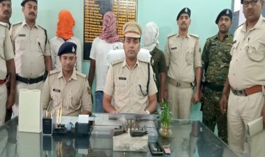 आरा : 3 अपराधि गिरफ्तार, CSP में लूट की योजना बना रहे थे, 2 देसी कट्टा और 4 जिंदा कारतूस बरामद...