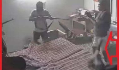 आरा : बालू घाट लूट का CCTV फुटेज, सीने पर तान दी बंदूक, 20 राउंड की फायरिंग, नोटों से भरा बक्सा भी ले गए...