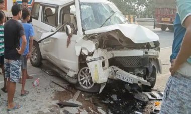आरा : सड़क हादसा में एक ही परिवार के 5 लोगों की मौत, विंध्याचल से लौट रहे थे सभी...