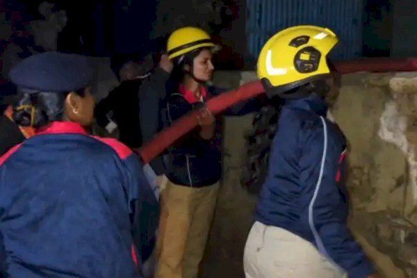 आरा कलेक्ट्रेट के अमानती घर में लगी आग...