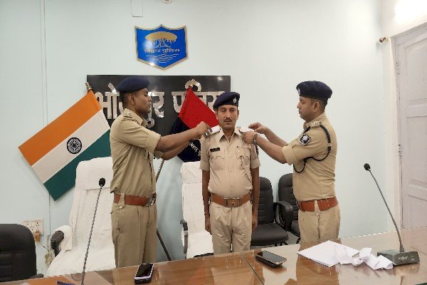 भोजपुर में 39 पीटीसी सिपाही को मिला प्रमोशन...