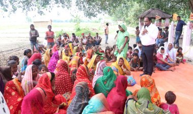 वीआईपी नेता संजीव मिश्रा ने बनैली पट्टी में चलाया जनसंवाद अभियान, स्थानीय लोगों से सुनी समस्याएं