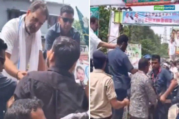 आरा में राहुल गांधी को BJP कार्यकर्ताओं ने दिखाए काले झंडे, रोकना पड़ा काफिला...