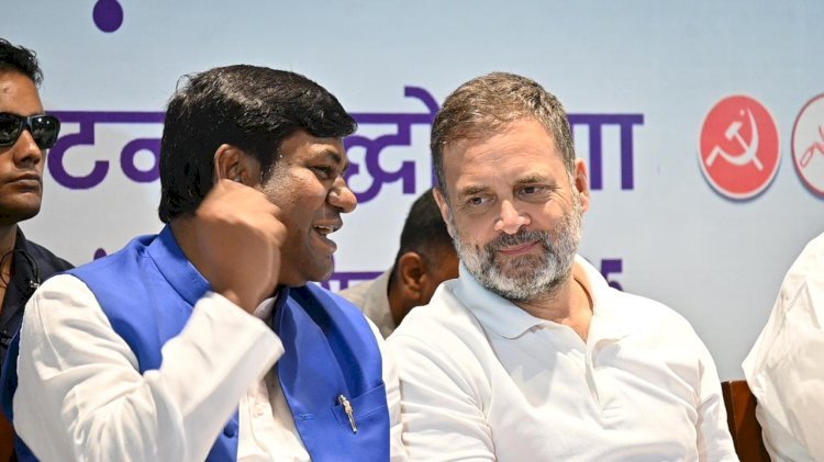राहुल गांधी और तेजस्वी के साथ मुकेश सहनी ने जारी किया महागठबंधन का 'अतिपिछड़ा न्याय संकल्प'
